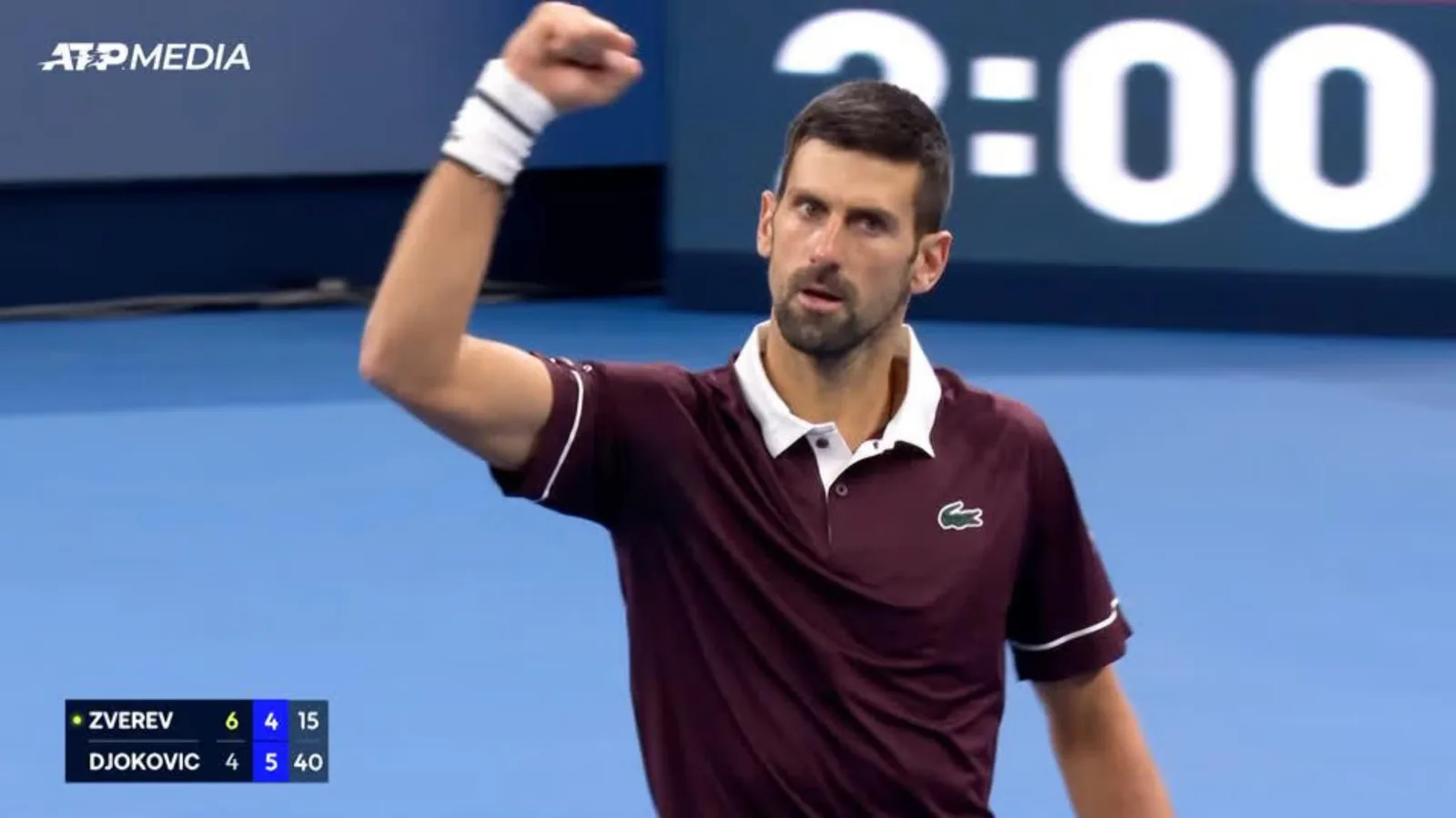 Il leone serbo non molla, batte Zverev e vola in semifinale a Pechino: gli scambi finali del match