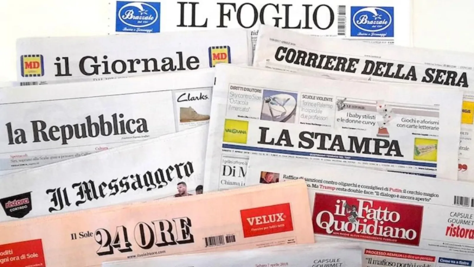 Fotorassegna stampa, le prime pagine dei quotidiani di martedì 22 settembre 2026