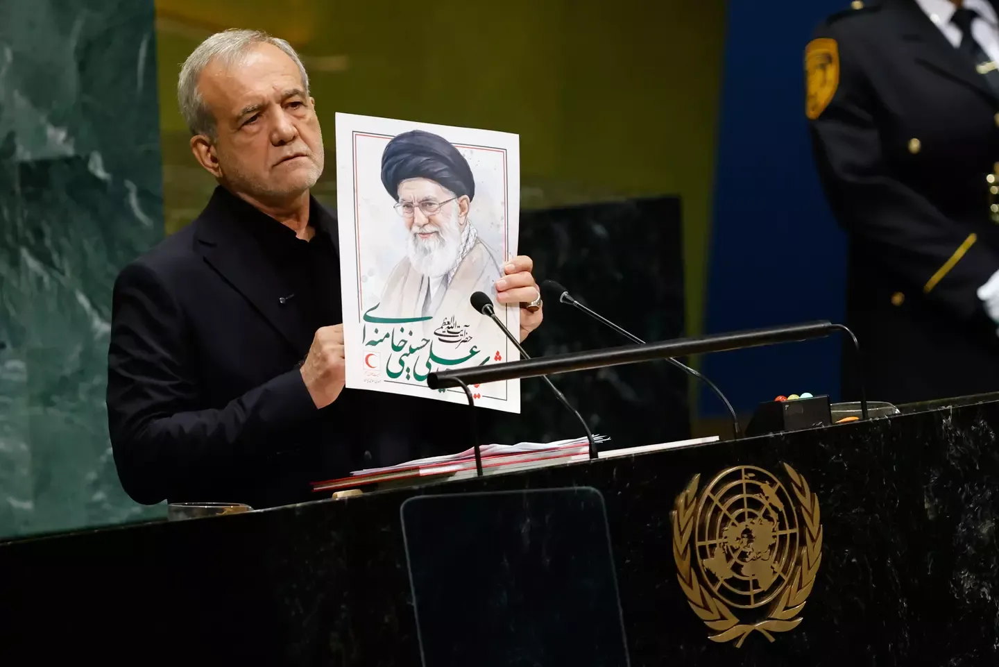 Defiant Pezeshkian rails against Trump, U.S., Israel in fiery U.N. speech