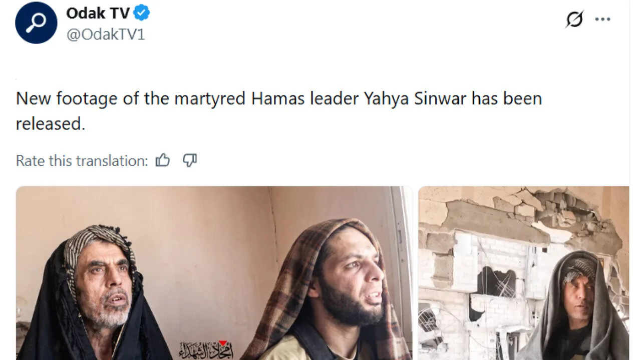 Foto inedite di Sinwar diffuse dalle Brigate al Qassem alla vigilia del 7 ottobre