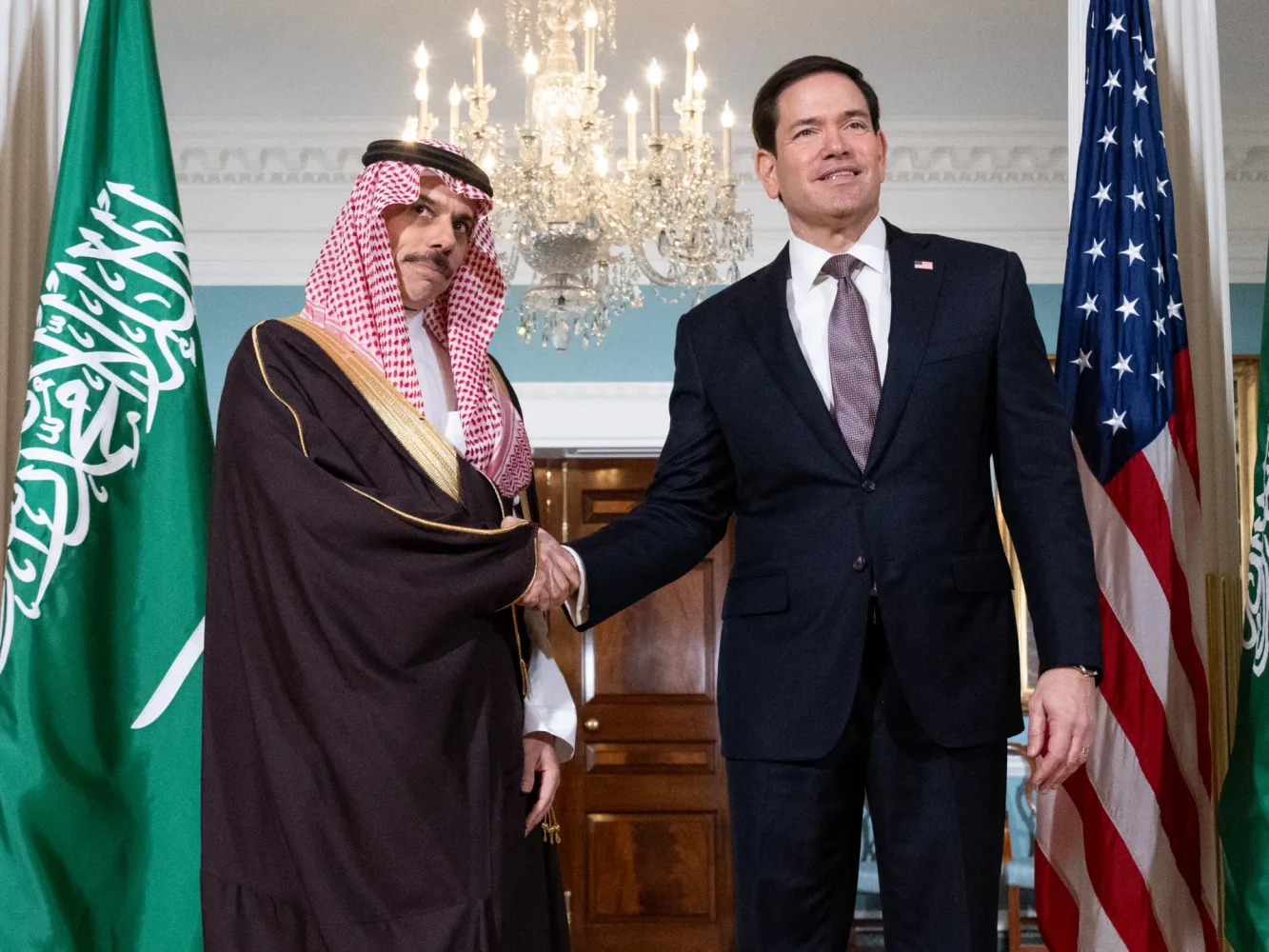Rubio, Saudi Arabia’s foreign minister hold talks on Yemen, Hormuz Strait