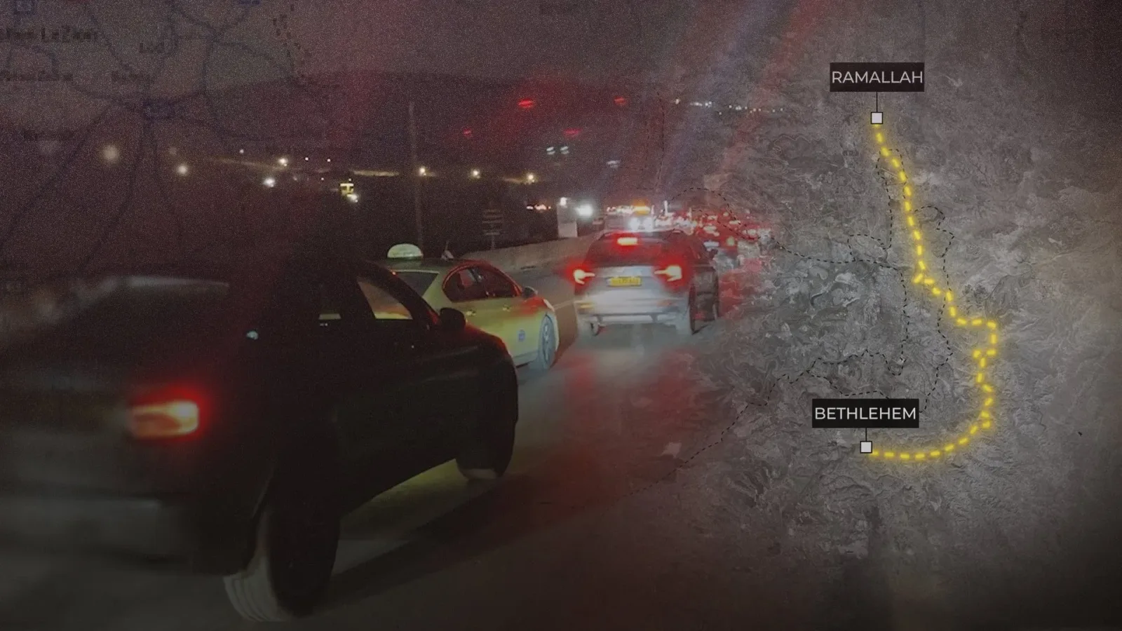 Stuck between Israeli military checkpoints