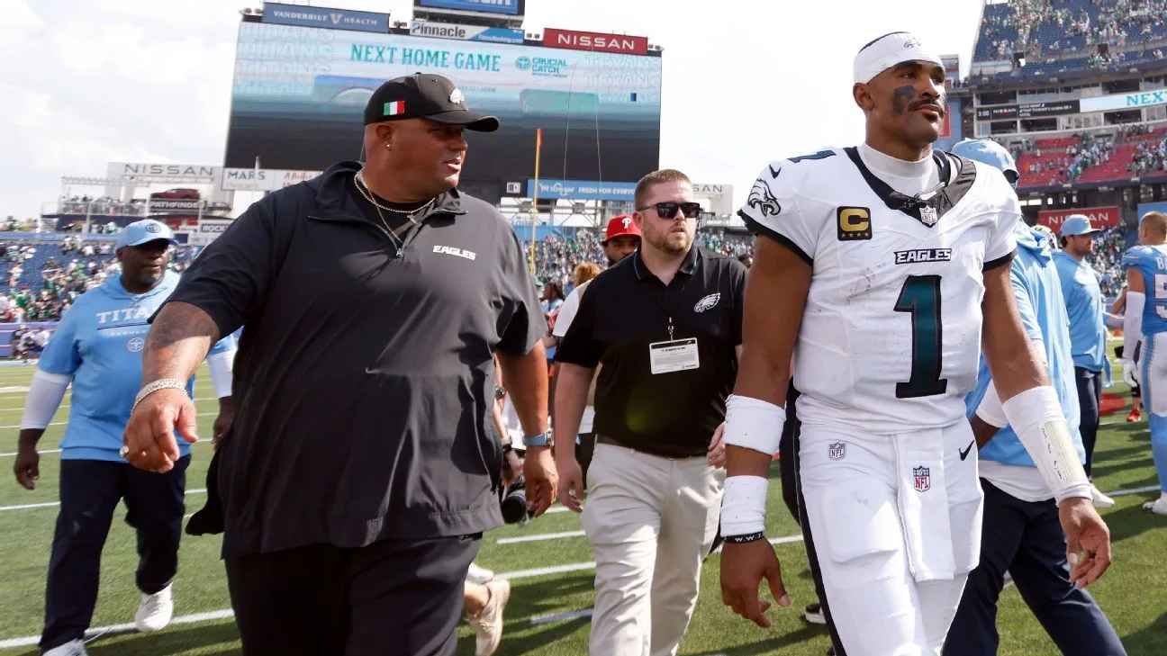 Hurts taunts Titans after Eagles win: Finished what you started