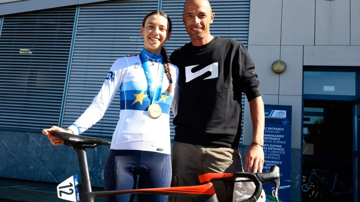 Ciclismo, Azzurra Ballan, è la più veloce d'Europa. Il papà campione del mondo: «Oggi è più forte di me»
