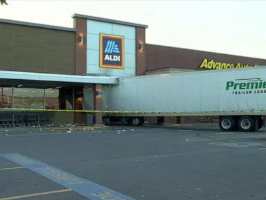 WATCH:  Semi-truck crashes through Aldi in Nashville