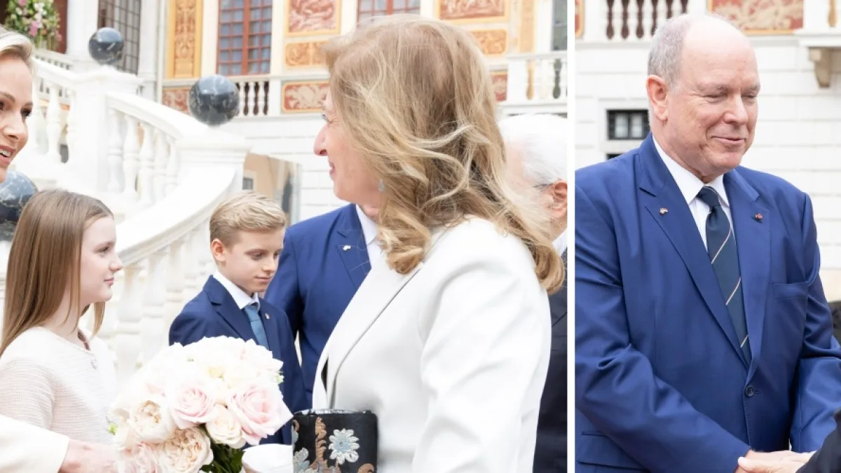 Mattarella a Monaco ricevuto dai principi Alberto e Charlène. Stasera la cena di Stato al Rocher