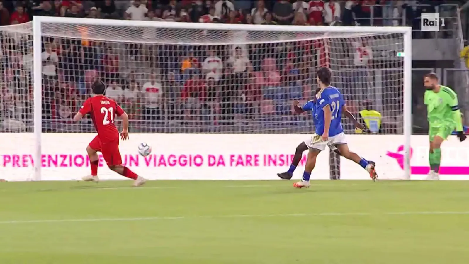 Nations League. Simsir tutto solo in area, si torna in pari: Italia-Turchia 1-1