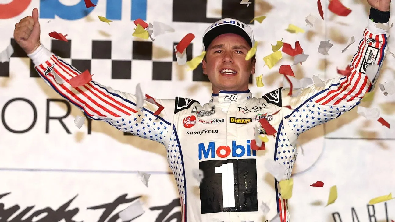 Bell passes Larson, opens Chase with victory
