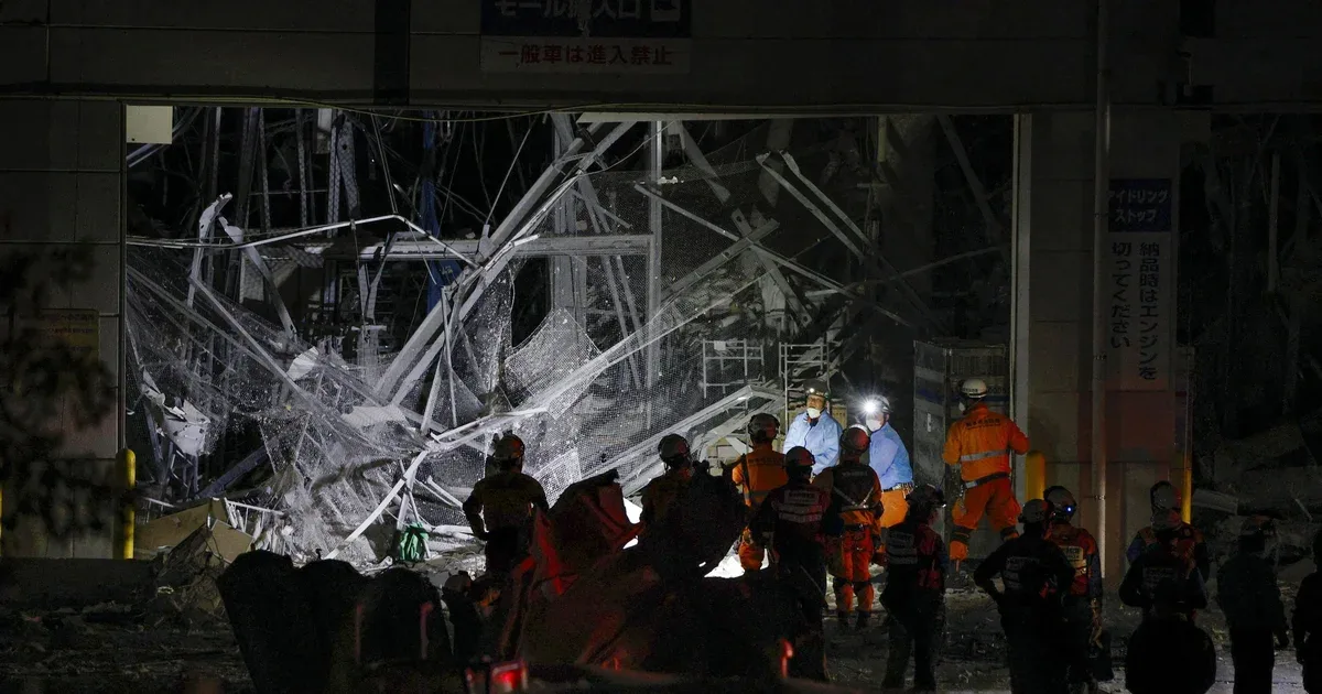 Japan quake kills at least 13; more trapped in collapsed mall, factory