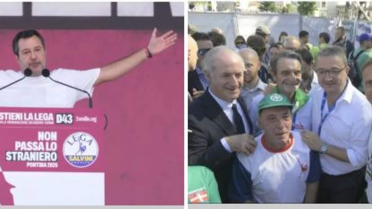 La Lega a Pontida, il «pratone» diviso in due: quelli con le t-shirt per Salvini e gli ultrà tradizionalistiIl segretario: «Congresso straordinario a ottobre» ​