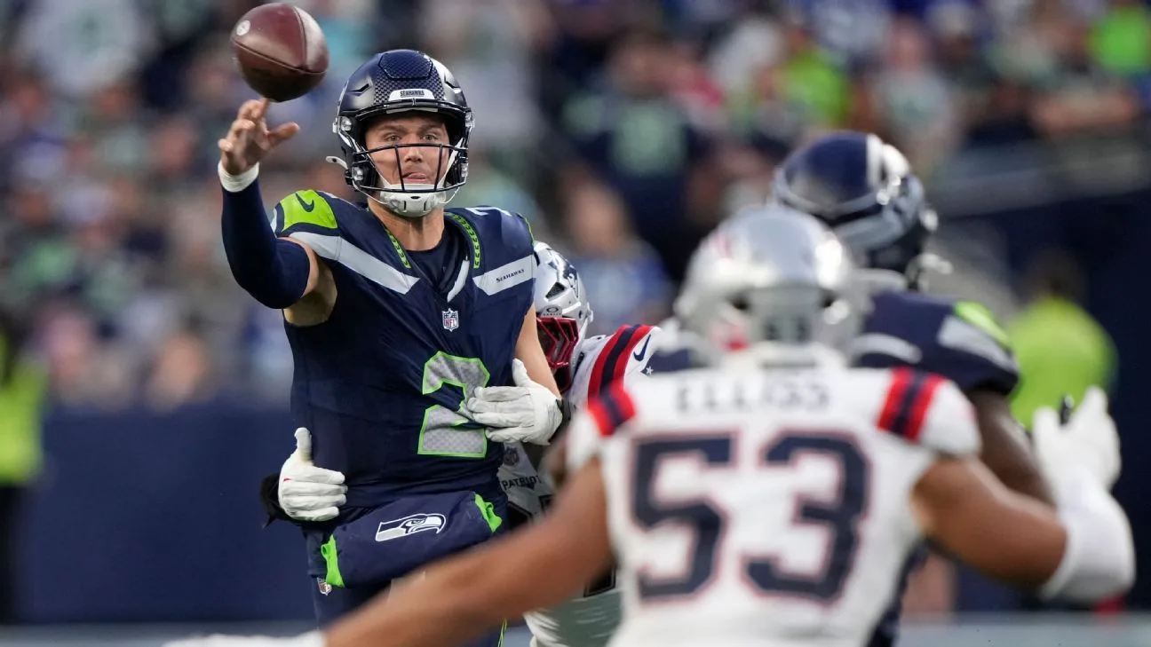 Seahawks' D sparks opening win over Pats after Darnold injury