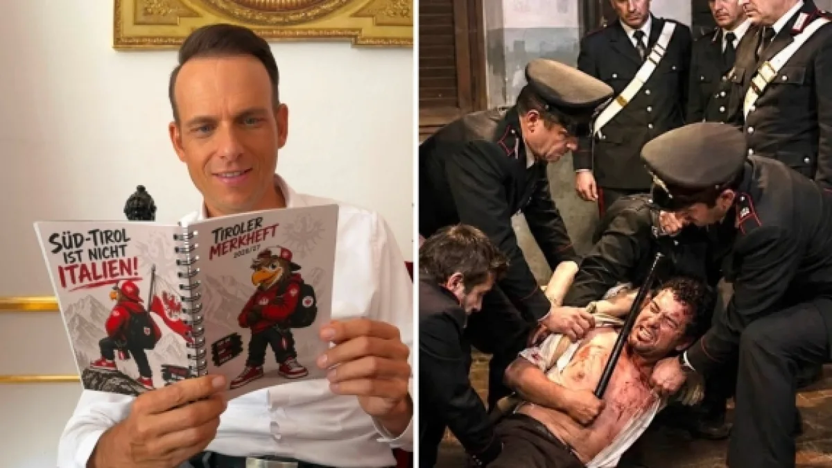 Il diario scolastico dei secessionisti altoatesini finisce in Procura: contiene foto fake di carabinieri torturatori