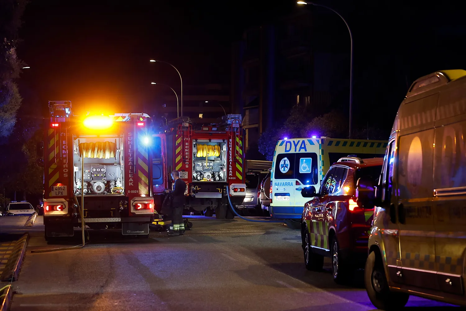 Muere una persona y 18 resultan heridas en el incendio en una residencia en Pamplona