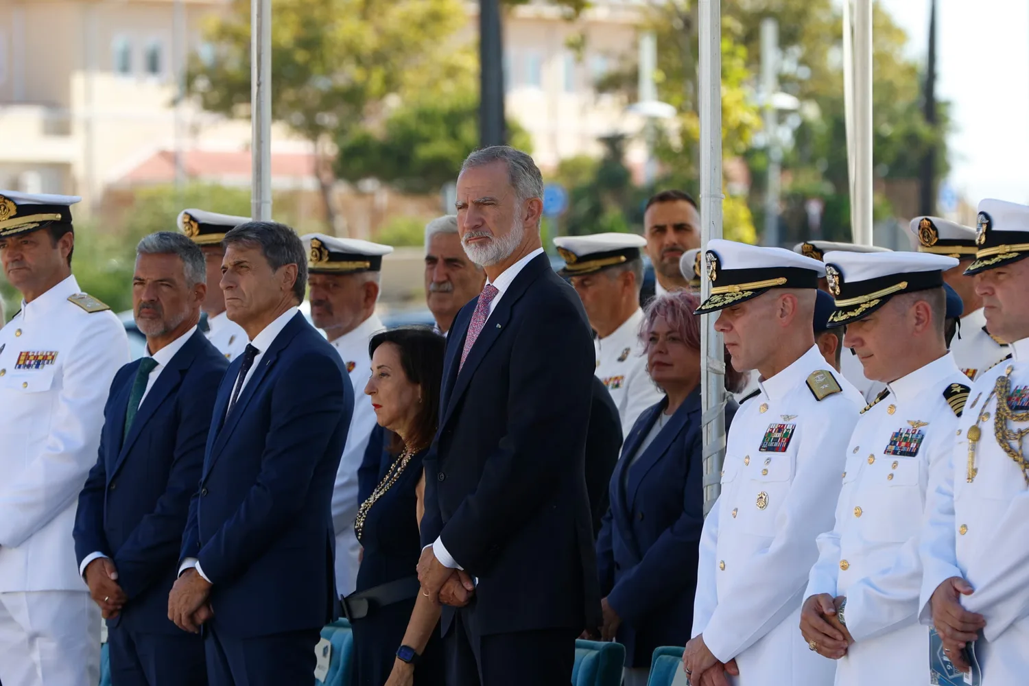 El Rey rinde homenaje a las víctimas del 11-S en la base de Rota