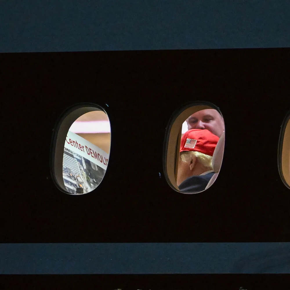 Trump Air Force One Photos Fuel Kennedy Center Demolition Speculation