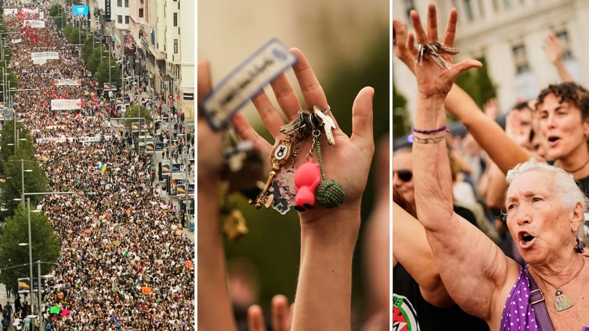 Con la «protesta delle chiavi» la Spagna scende in piazza per il diritto alla casa. Scontri e arresti a Valencia. I manifestanti: «Ora lo sciopero generale»