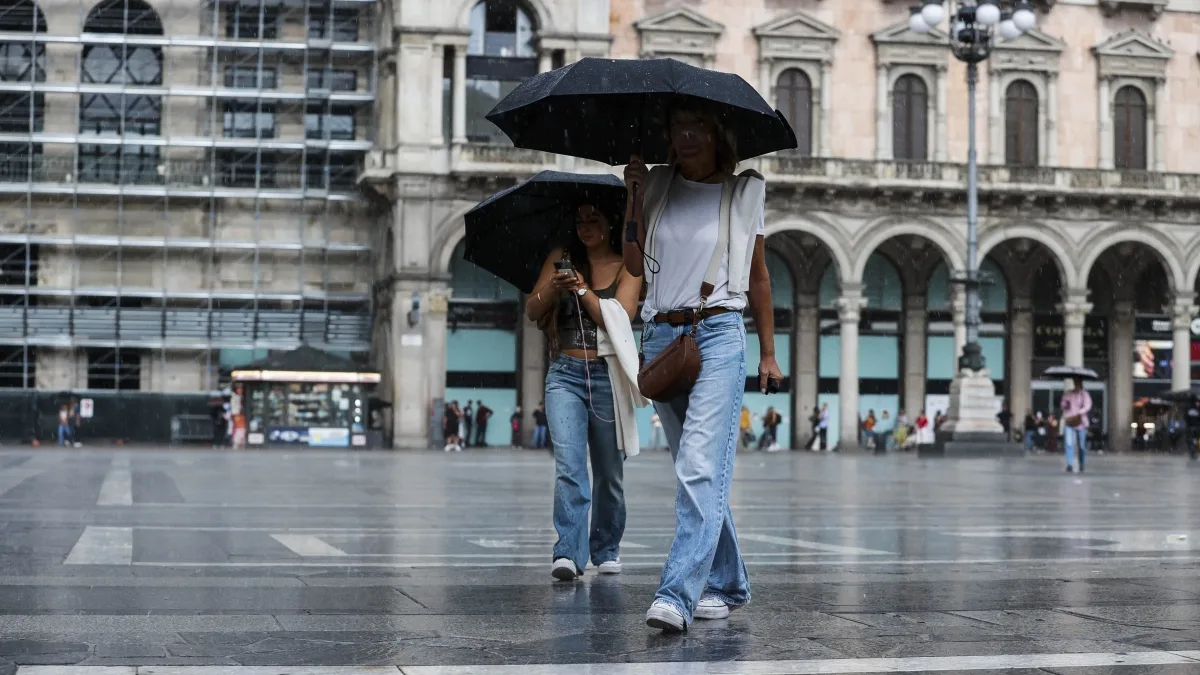 Temperature in calo e pioggia oggi ma il weekend sarà però soleggiato: il meteo