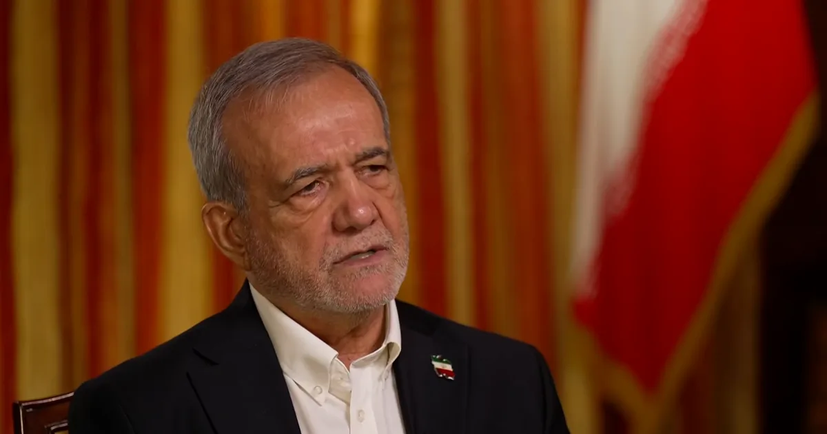 Iranian President Pezeshkian talks about proposal to reopen Strait of Hormuz