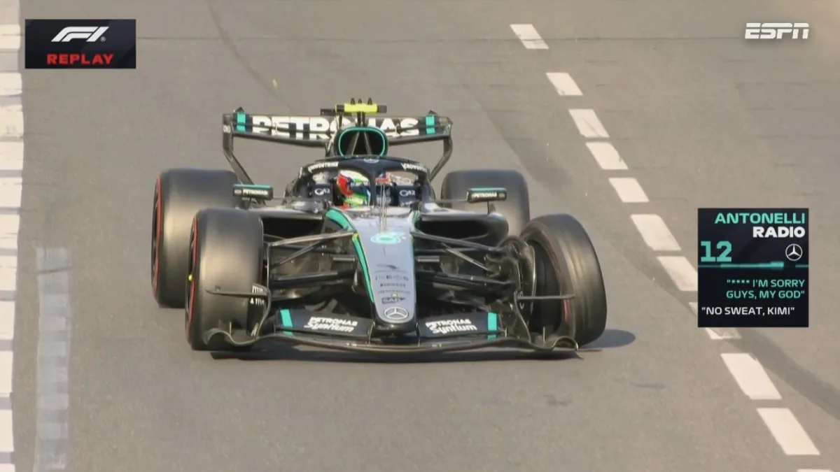 F1, Gp di Baku: colpo di scena, Antonelli a muro. Per lui qualifiche già finite. Occasione Russell | La diretta